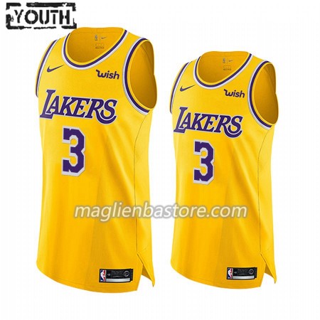 Maglia NBA Los Angeles Lakers Anthony Davis 3 Nike 2019-20 Icon Edition Swingman - Bambino
